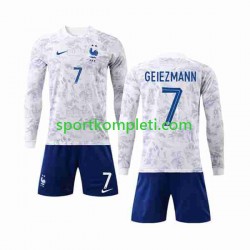 Francuska Djeca Gostujući Nogometni Dres Griezmann 7 World Cup 2022 Dugi Rukavi
