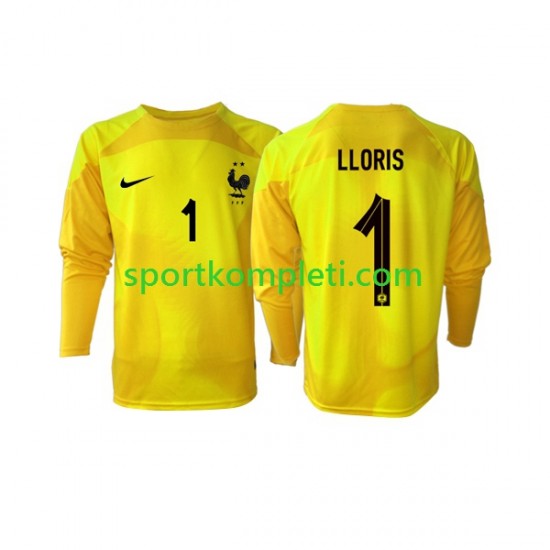 Francuska Vratar Muškarci Treći Nogometni Dres Hugo Lloris 1 World Cup 2022 Dugi Rukavi