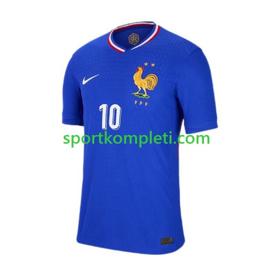Francuska Muškarci Domaći Nogometni Dres Kylian Mbappe 10 Euro 2024 Kratki Rukavi