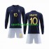 Francuska Djeca Domaći Nogometni Dres Mbappe 10 World Cup 2022 Dugi Rukavi