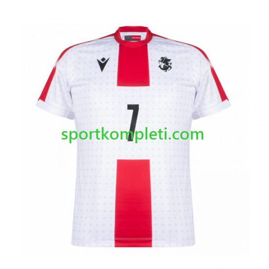 Muškarci Domaći Nogometni Dres Georgia Kvaratskhelia 7 Euro 2024 Kratki Rukavi