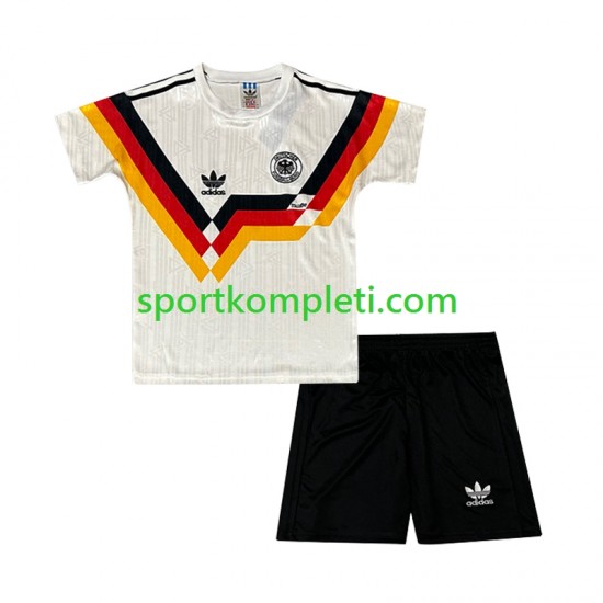 Njemačka Retro Djeca Domaći Nogometni Dres 1990 Kratki Rukavi Njemačka Retro Djeca Domaći Nogometni Dres 1990 Kratki Rukavi