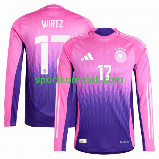 Njemačka Muškarci Gostujući Nogometni Dres Florian Wirtz 17 Euro 2024 Dugi Rukavi