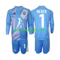 Njemačka Vratar Djeca Četvrti Nogometni Dres Manuel Neuer 1 2024-2025 Dugi Rukavi