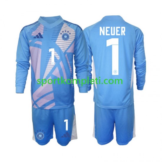 Njemačka Vratar Djeca Četvrti Nogometni Dres Manuel Neuer 1 2024-2025 Dugi Rukavi