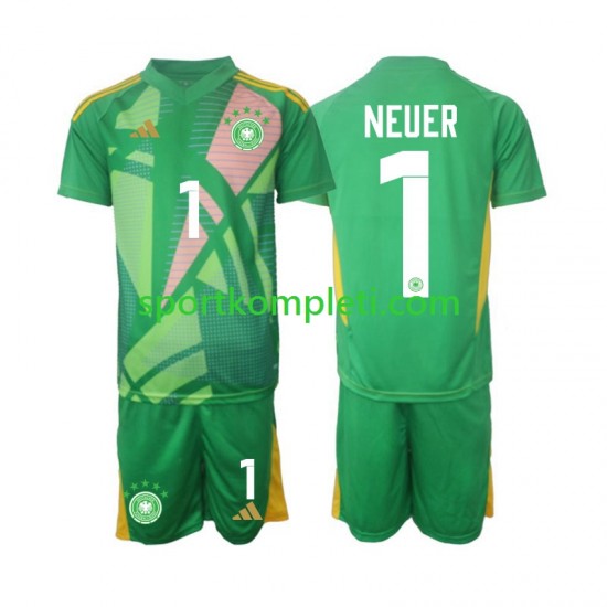 Njemačka Vratar Djeca Treći Nogometni Dres Manuel Neuer 1 2024-2025 Kratki Rukavi Njemačka Vratar Djeca Treći Nogometni Dres Manuel Neuer 1 2024-2025 Kratki Rukavi