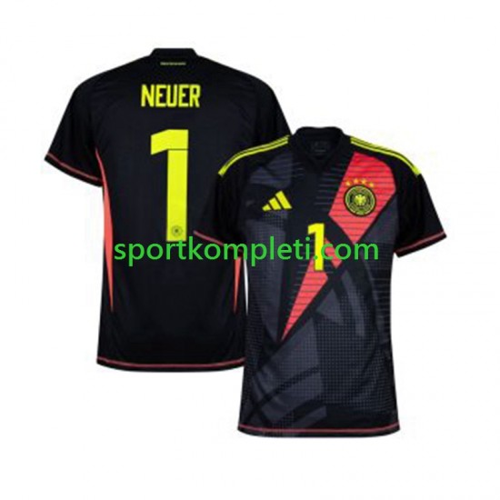 Njemačka Vratar Muškarci Domaći Nogometni Dres Manuel Neuer 1 Euro 2024 Kratki Rukavi