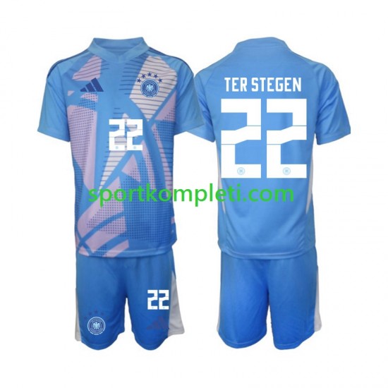 Njemačka Vratar Djeca Četvrti Nogometni Dres Ter Stegen 22 2024-2025 Kratki Rukavi
