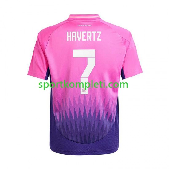 Njemačka Muškarci Gostujući Nogometni Dres Havertz 7 Euro 2024 Kratki Rukavi