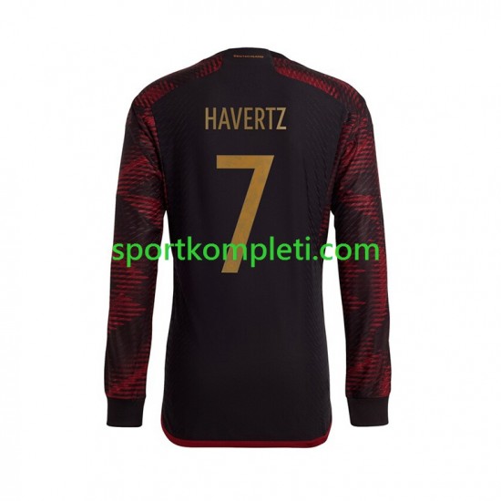 Njemačka Muškarci Gostujući Nogometni Dres Havertz 7 World Cup 2022 Dugi Rukavi