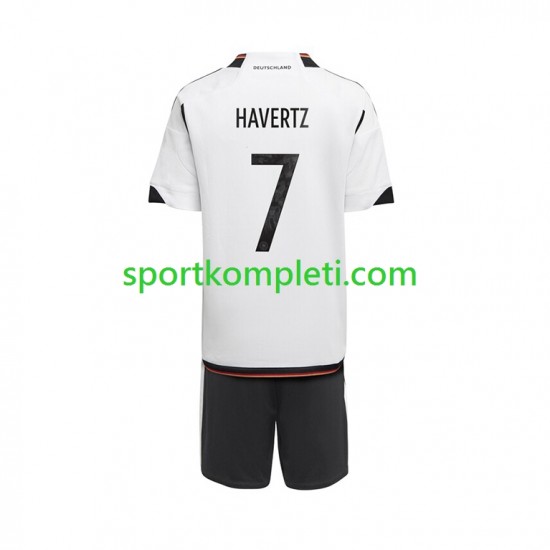 Njemačka Djeca Domaći Nogometni Dres Havertz 7 World Cup 2022 Kratki Rukavi