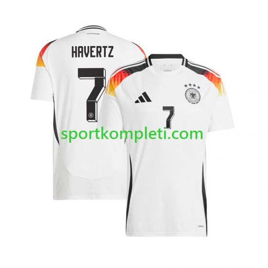Njemačka Muškarci Domaći Nogometni Dres Havertz 7 Euro 2024 Kratki Rukavi