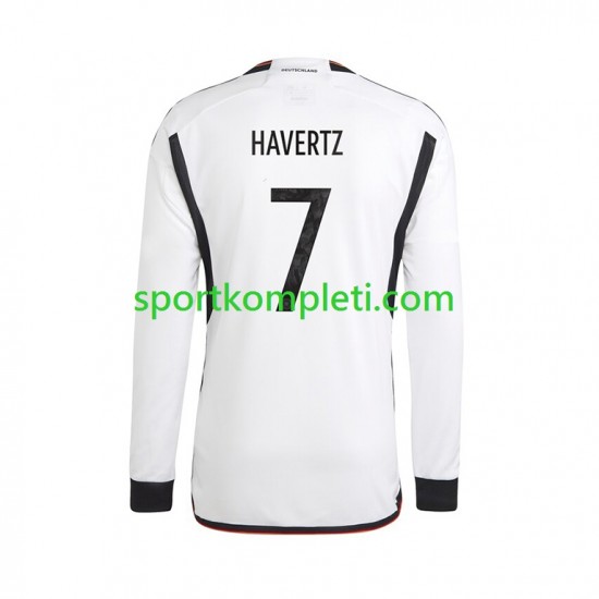 Njemačka Muškarci Domaći Nogometni Dres Havertz 7 World Cup 2022 Dugi Rukavi