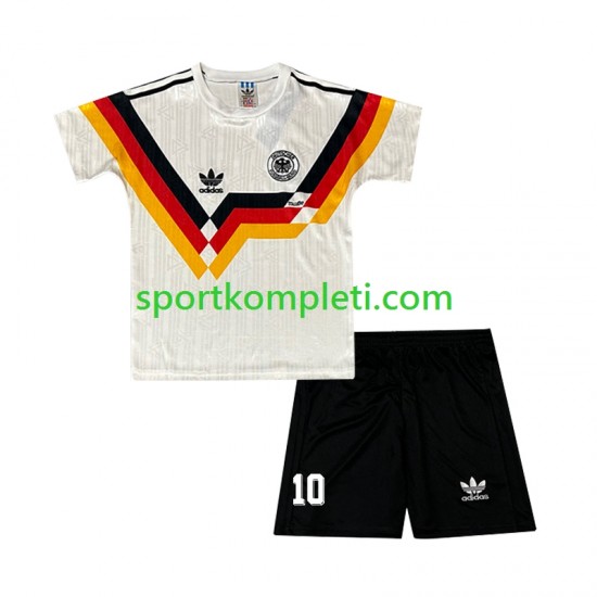 Njemačka Retro Djeca Domaći Nogometni Dres Matthaus 10 1990 Kratki Rukavi