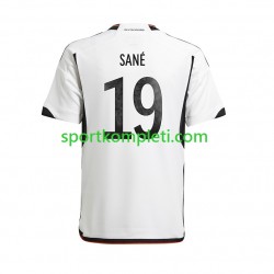 Njemačka Muškarci Domaći Nogometni Dres Sane 19 World Cup 2022 Kratki Rukavi