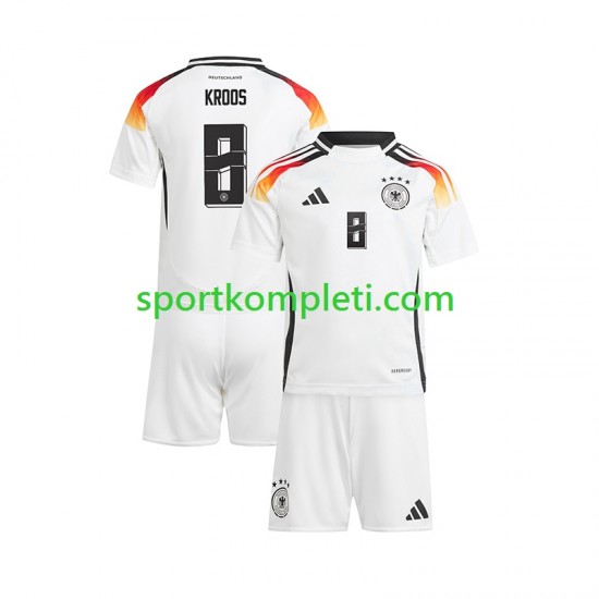 Njemačka Djeca Domaći Nogometni Dres Toni Kroos 8 Euro 2024 Kratki Rukavi