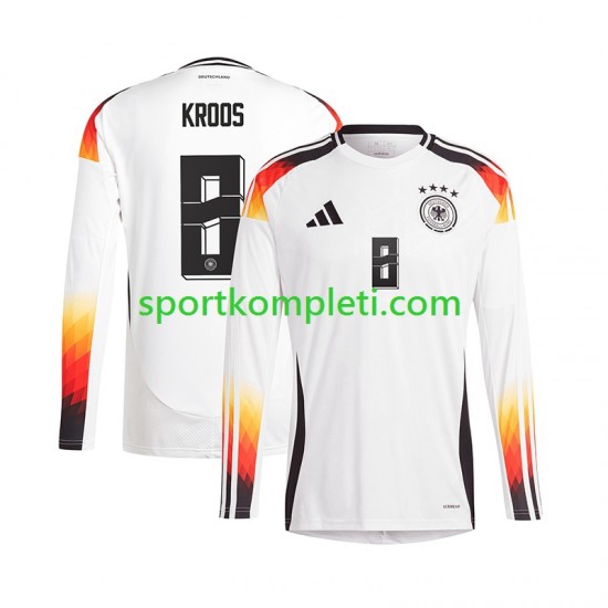 Njemačka Muškarci Domaći Nogometni Dres Toni Kroos 8 Euro 2024 Dugi Rukavi
