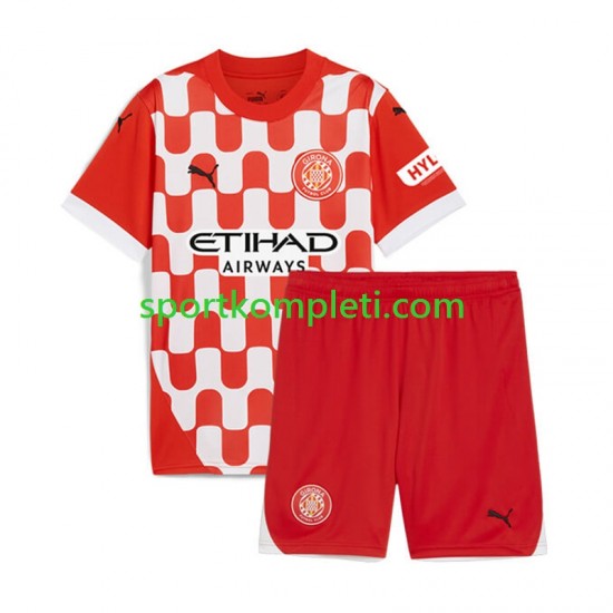 Djeca Domaći Nogometni Dres Girona 2024-2025 Kratki Rukavi