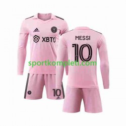 Inter Miami Djeca Domaći Nogometni Dres Lionel Messi 10 2023-2024 Dugi Rukavi