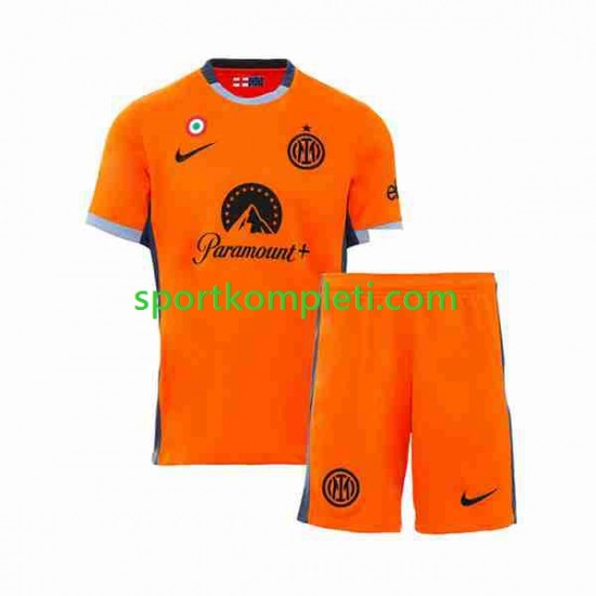 Inter Milan Djeca Treći Nogometni Dres 2023-2024 Kratki Rukavi