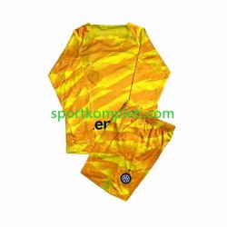 Inter Milan Vratar Djeca Domaći Nogometni Dres 2023-2024 Dugi Rukavi