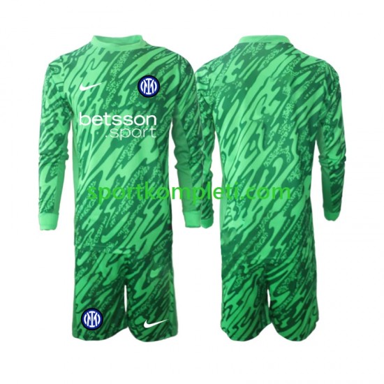 Inter Milan Vratar Djeca Domaći Nogometni Dres 2024-2025 Dugi Rukavi