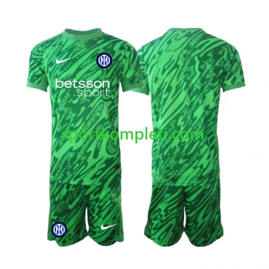 Inter Milan Vratar Djeca Domaći Nogometni Dres 2024-2025 Kratki Rukavi