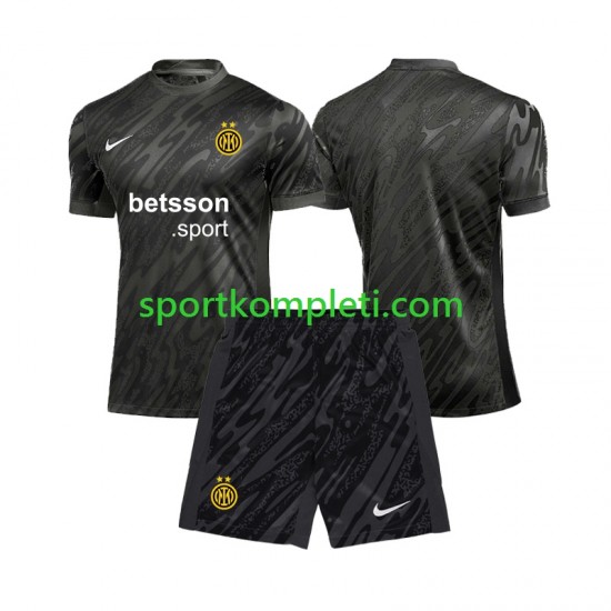 Inter Milan Vratar Djeca Treći Nogometni Dres 2024-2025 Kratki Rukavi