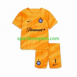 Inter Milan Vratar Djeca Domaći Nogometni Dres Sommer 1 2023-2024 Kratki Rukavi