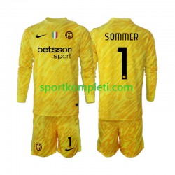 Inter Milan Vratar Djeca Gostujući Nogometni Dres Yann Sommer 1 2024-2025 Dugi Rukavi