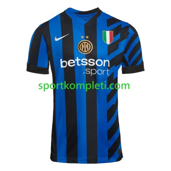 Inter Milan Muškarci Domaći Nogometni Dres 2024-2025 Kratki Rukavi