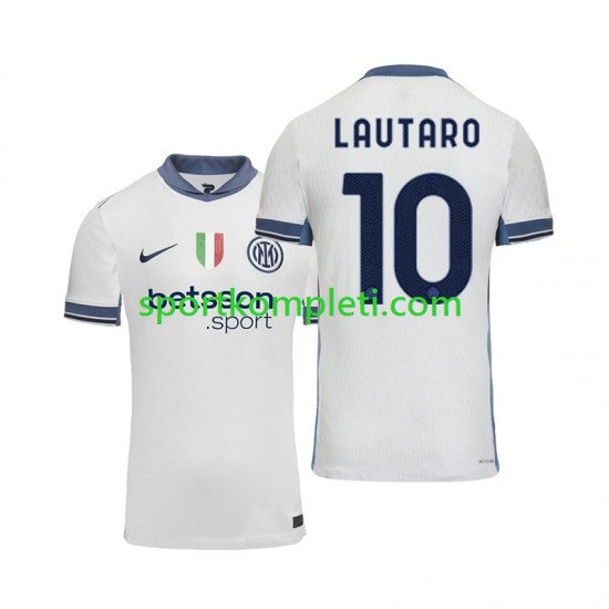 Inter Milan Muškarci Gostujući Nogometni Dres Lautaro 10 2024-2025 Kratki Rukavi