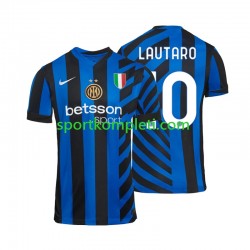 Inter Milan Muškarci Domaći Nogometni Dres Lautaro 10 2024-2025 Kratki Rukavi