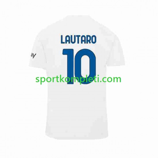 Inter Milan Muškarci Gostujući Nogometni Dres Lautaro Martinez 10 2023-2024 Kratki Rukavi