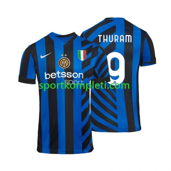 Inter Milan Muškarci Domaći Nogometni Dres Marcus Thuram 9 2024-2025 Kratki Rukavi