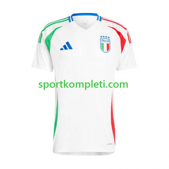 Italija Muškarci Gostujući Nogometni Dres Euro 2024 Kratki Rukavi