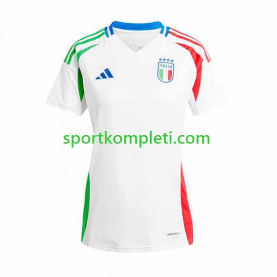 Italija Žene Gostujući Nogometni Dres Euro 2024 Kratki Rukavi