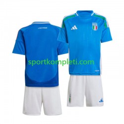 Italija Djeca Domaći Nogometni Dres Euro 2024 Kratki Rukavi