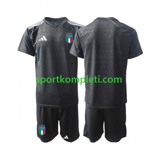 Italija Vratar Djeca Gostujući Nogometni Dres 2023 Kratki Rukavi