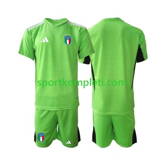 Italija Vratar Djeca Domaći Nogometni Dres 2023 Kratki Rukavi