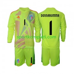 Italija Vratar Djeca Domaći Nogometni Dres Donnarumma 1 Euro 2024 Dugi Rukavi