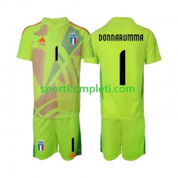 Italija Vratar Djeca Domaći Nogometni Dres Donnarumma 1 Euro 2024 Kratki Rukavi