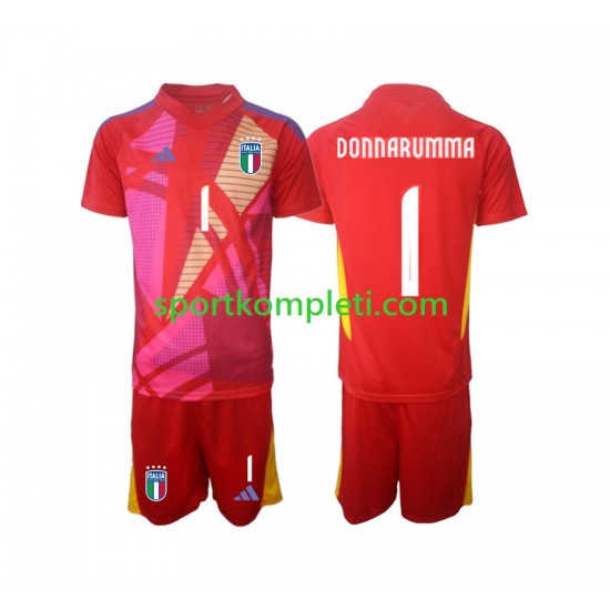 Italija Vratar Djeca Treći Nogometni Dres Donnarumma 1 Euro 2024 Kratki Rukavi Italija Vratar Djeca Treći Nogometni Dres Donnarumma 1 Euro 2024 Kratki Rukavi