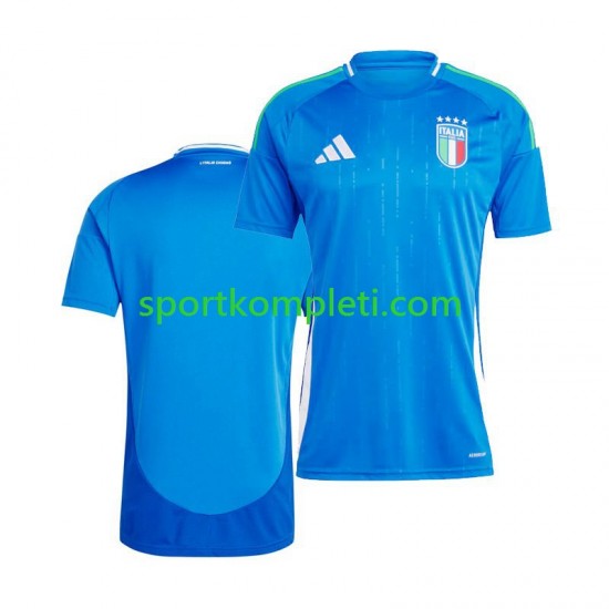 Italija Muškarci Domaći Nogometni Dres Euro 2024 Kratki Rukavi