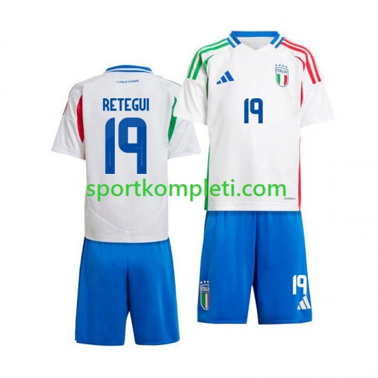 Italija Djeca Gostujući Nogometni Dres Mateo Retegui 19 2024 Kratki Rukavi
