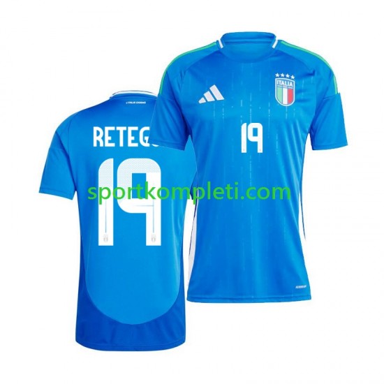 Italija Muškarci Domaći Nogometni Dres Mateo Retegui 19 2024 Kratki Rukavi