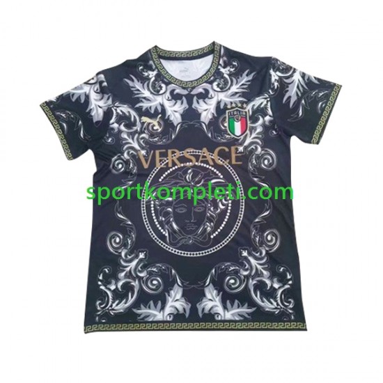 Italija Crno Muškarci Nogometni Dres Versace 2023-2024 Kratki Rukavi