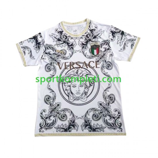 Italija Bijela Muškarci Nogometni Dres Versace 2023-2024 Kratki Rukavi