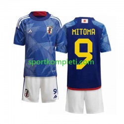 Japan Djeca Domaći Nogometni Dres Mitoma 9 World Cup 2022 Kratki Rukavi