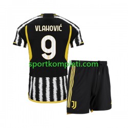 SAD Juventus Djeca Domaći Nogometni Dres Dn Vlahovic 9 2023-2024 Kratki Rukavi
